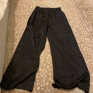 Wide Leg Satin Trousers